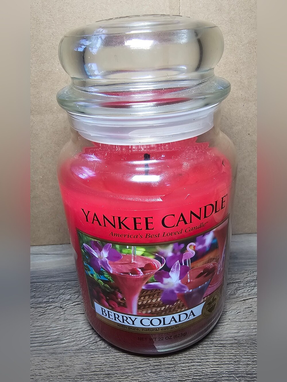 Yankee Candle Berry‎ Colada Large 22 oz Single Wick Housewarmer Jar